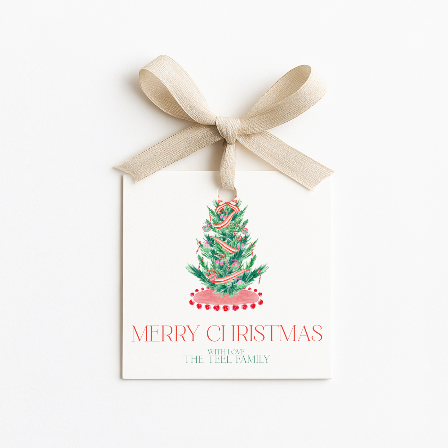 Square Christmas Gift Tags