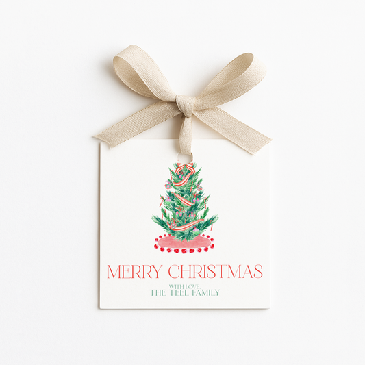 Square Christmas Gift Tags