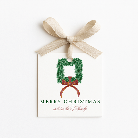 Square Christmas Gift Tags