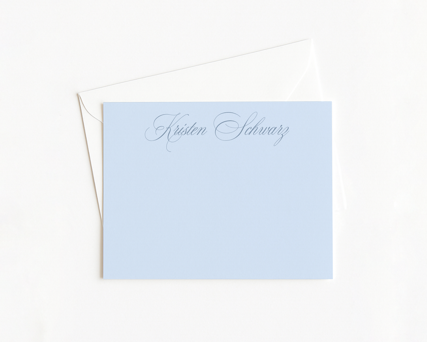 Monochromatic Blue Stationery