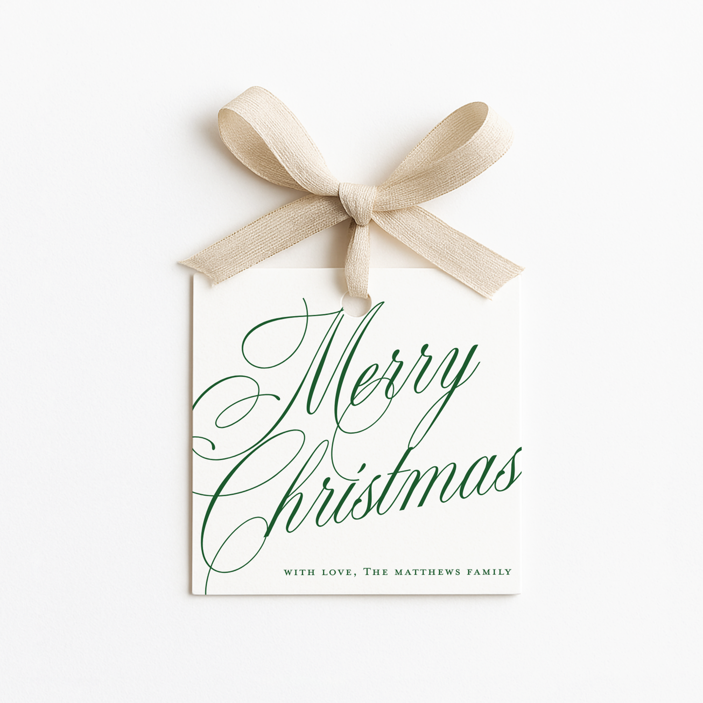 Square Christmas Gift Tags