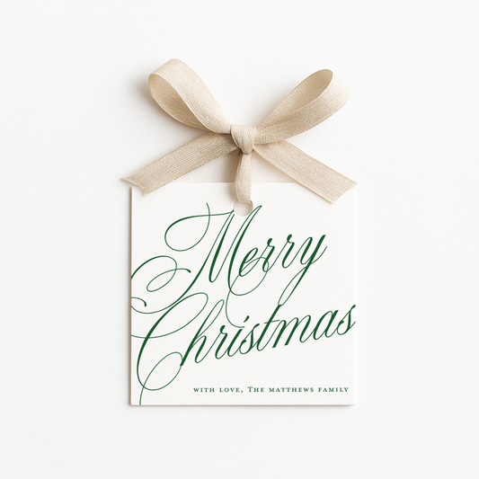 Square Christmas Gift Tags