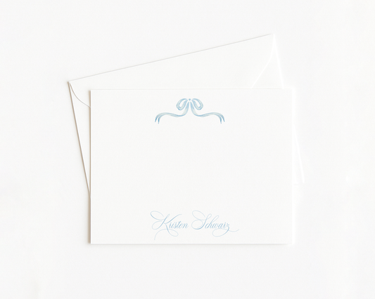 Blue Bow Stationery