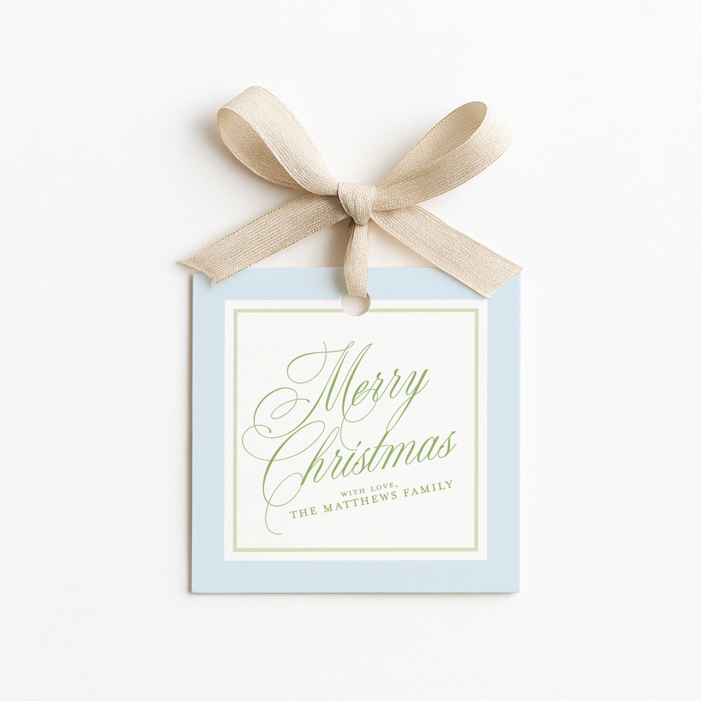 Square Christmas Gift Tags