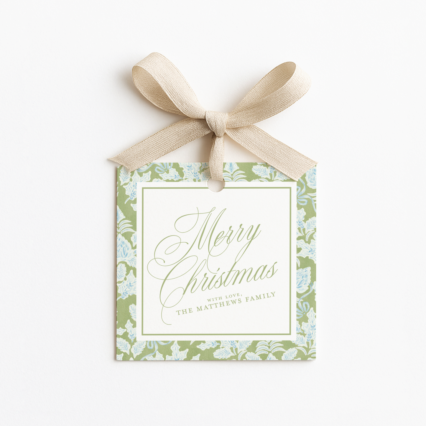Square Christmas Gift Tags