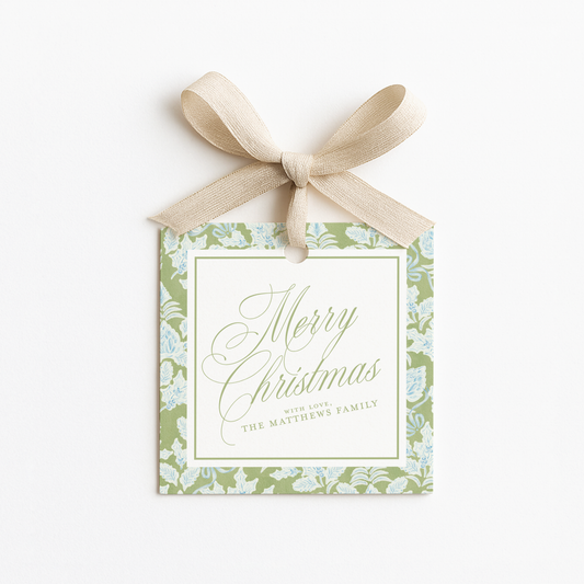 Square Christmas Gift Tags