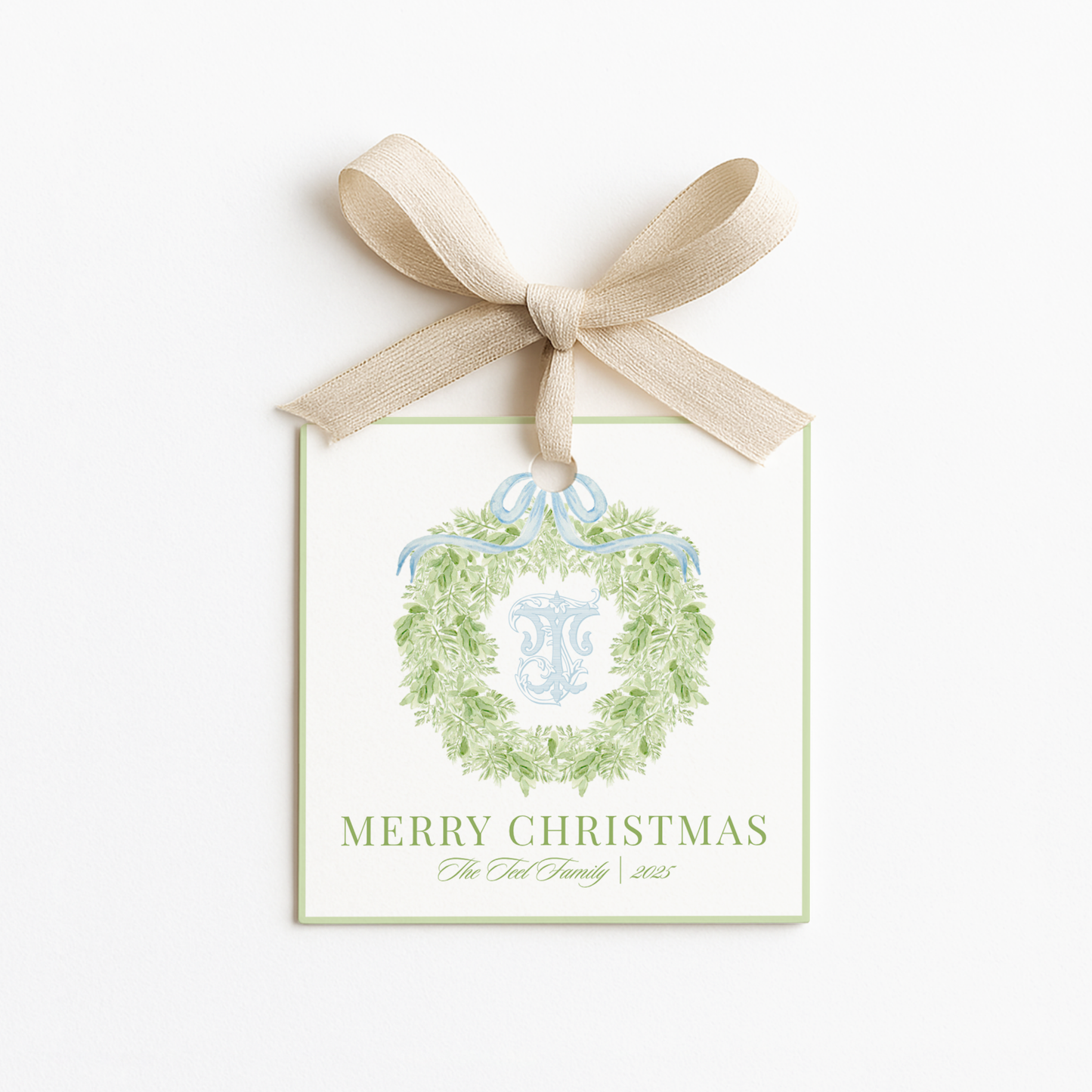Square Christmas Gift Tags