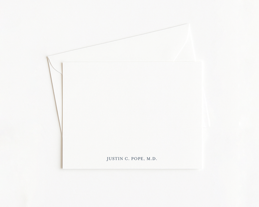 Simple Serif Men's Stationery