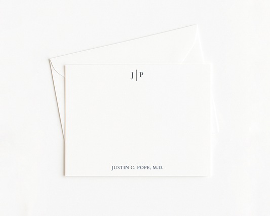 Men's Monogram Stationery