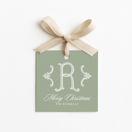 Square Christmas Gift Tags
