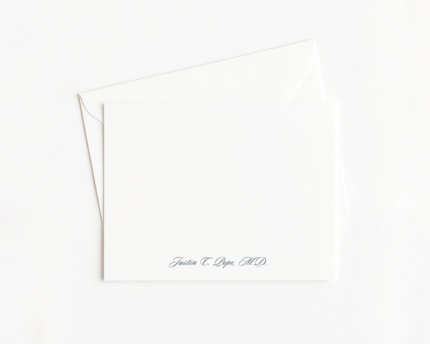 Men's Script Stationery