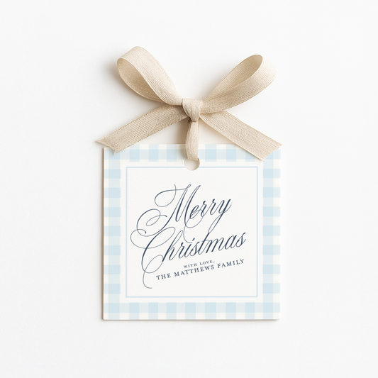 Square Christmas Gift Tags