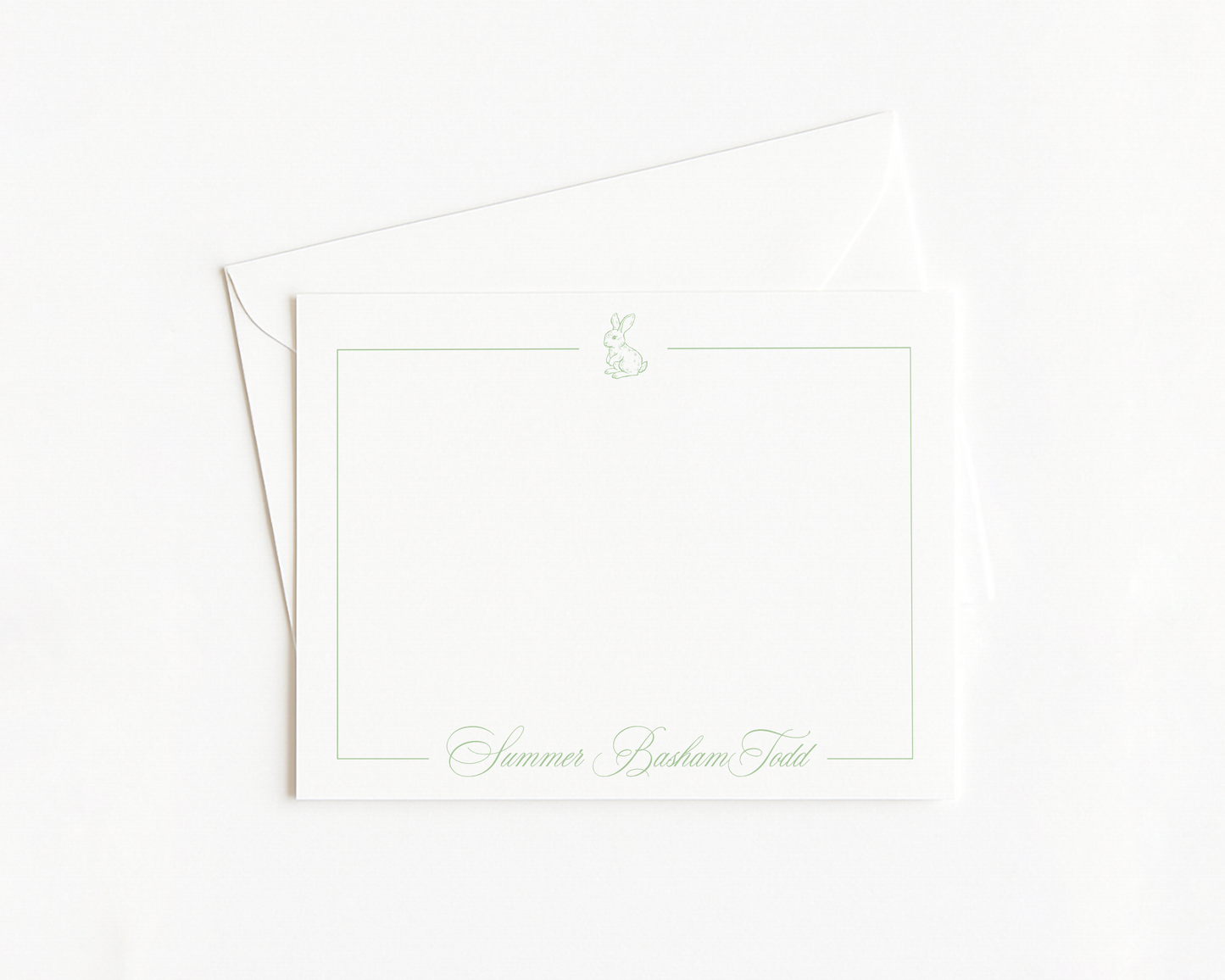 Bunny Script Stationery