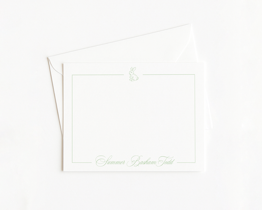 Bunny Script Stationery