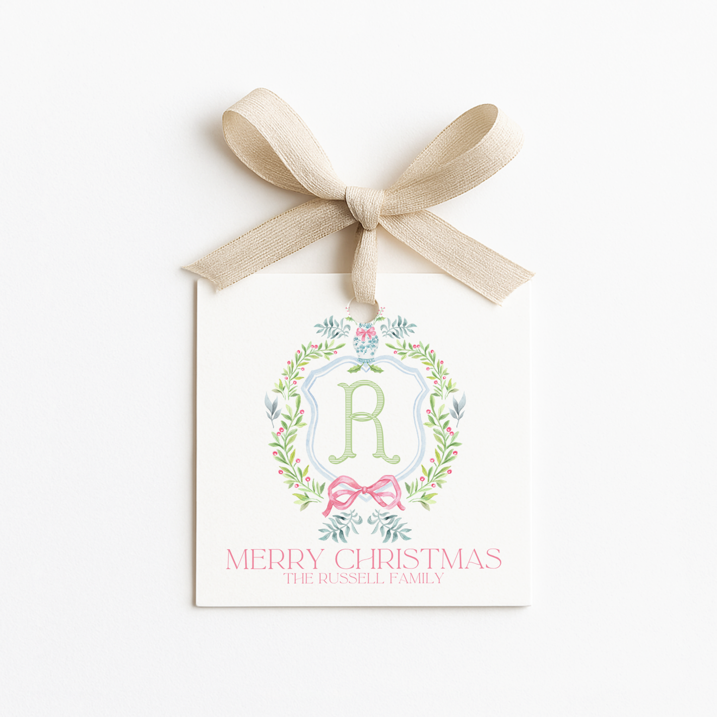 Square Christmas Gift Tags