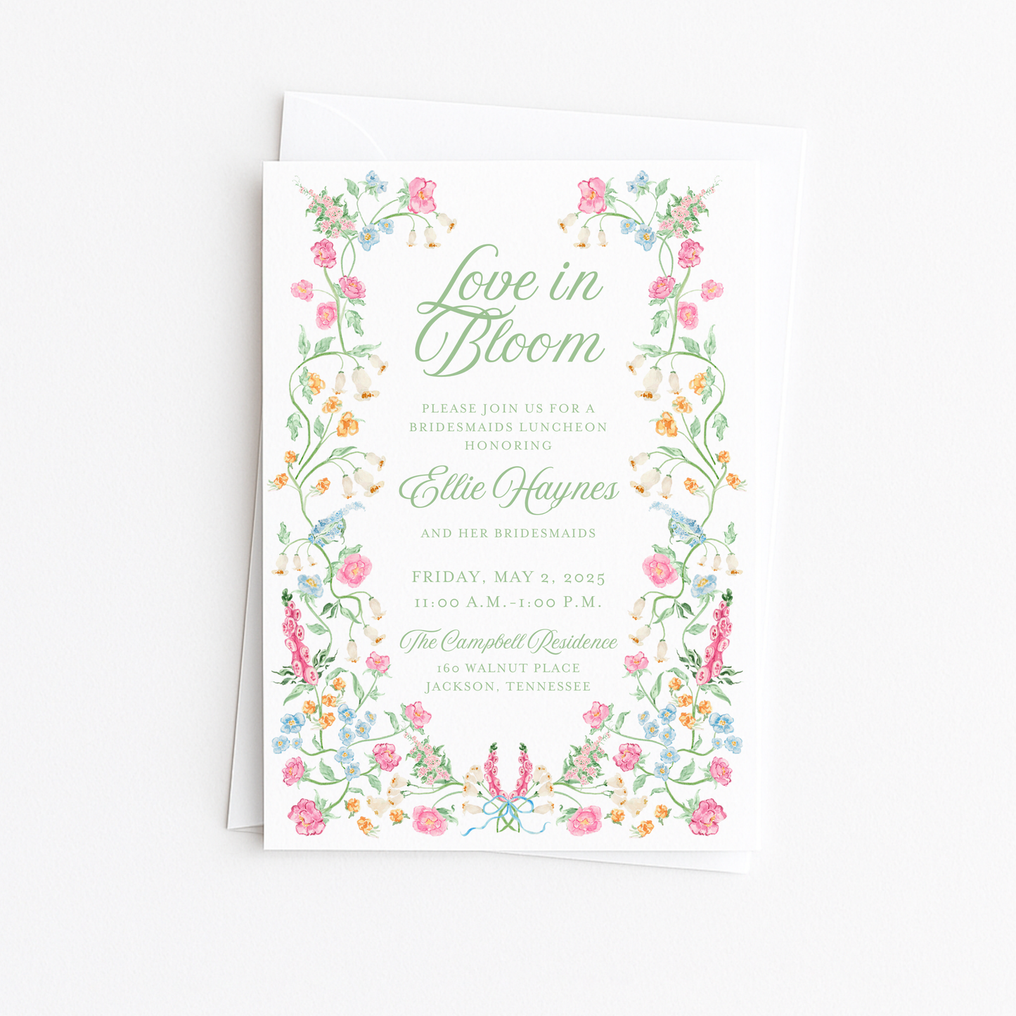 Love In Bloom Bridal Shower Invitation #4