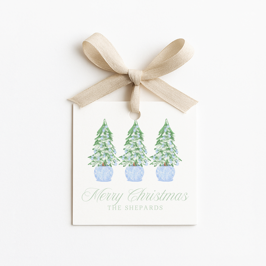 Square Christmas Gift Tags