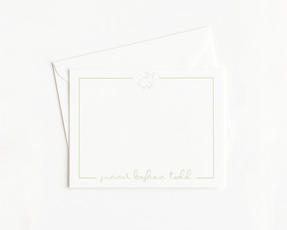 Bunny Script Stationery