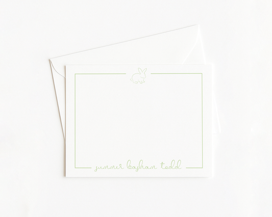 Bunny Script Stationery
