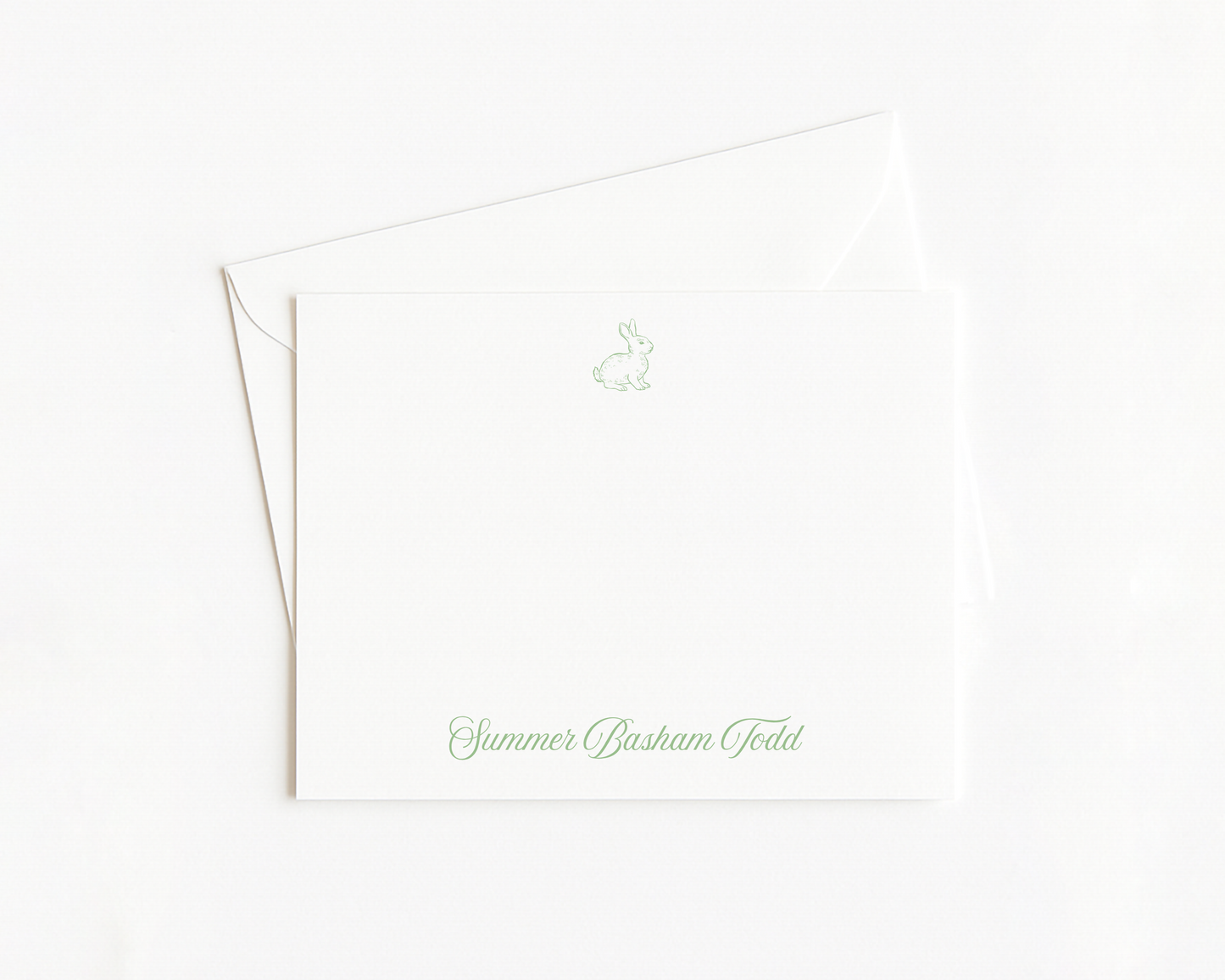 Bunny Script Stationery