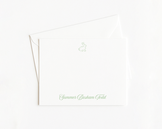 Bunny Script Stationery