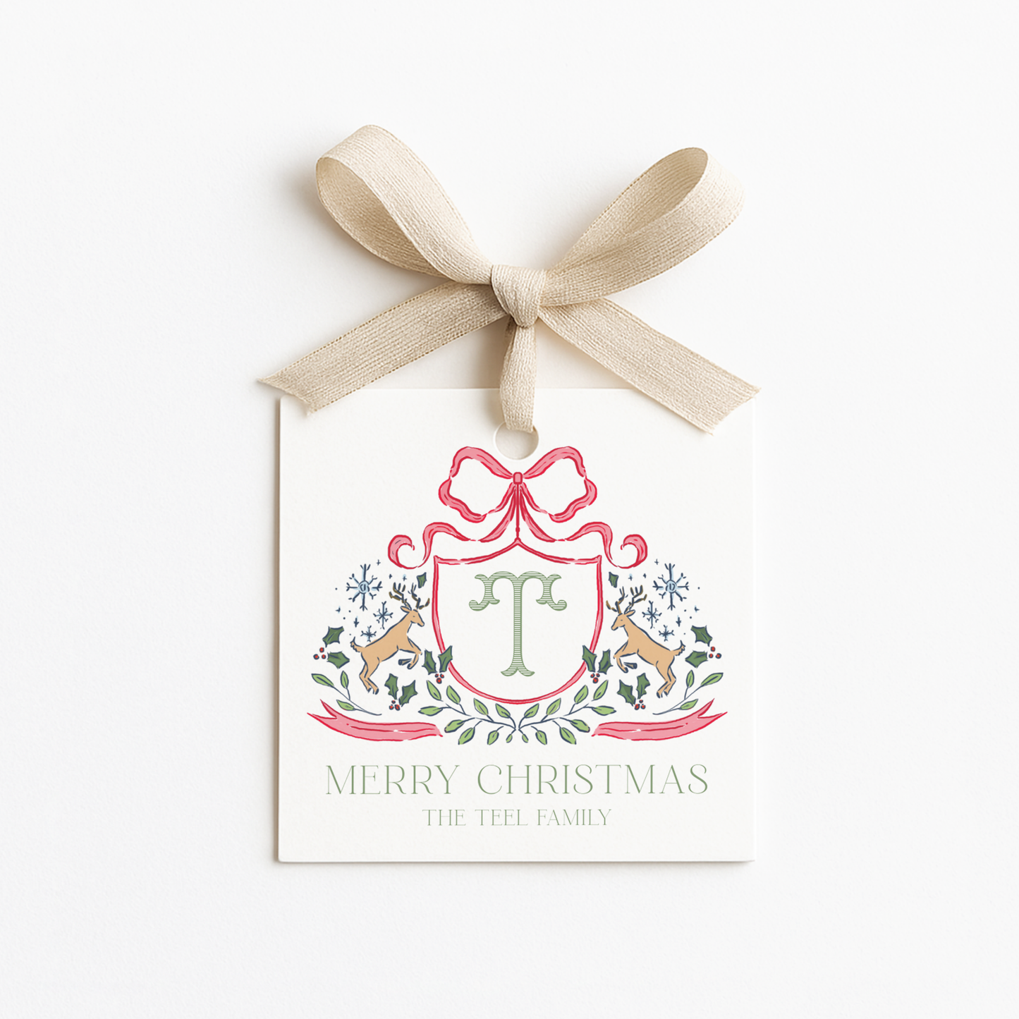Square Christmas Gift Tags