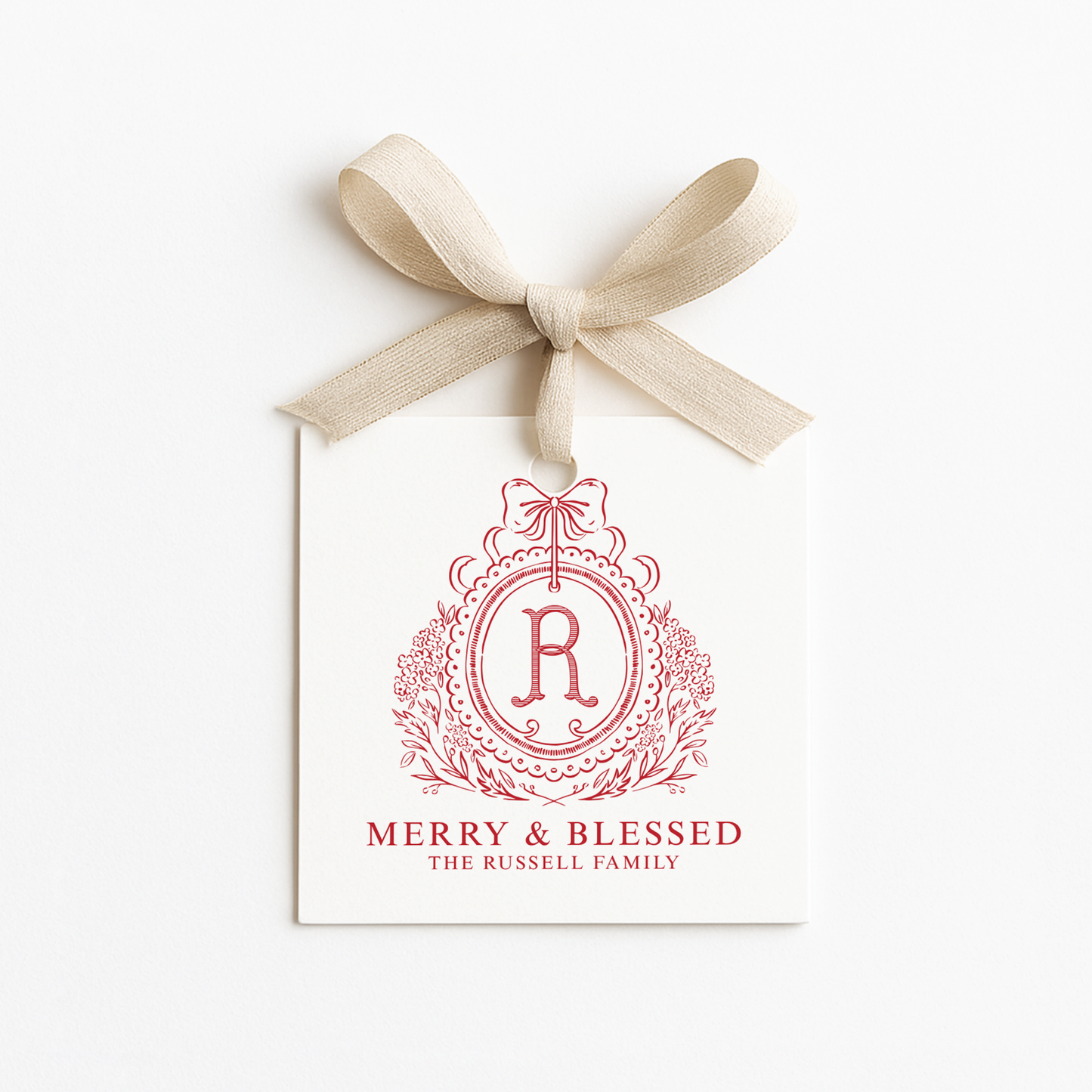 Square Christmas Gift Tags