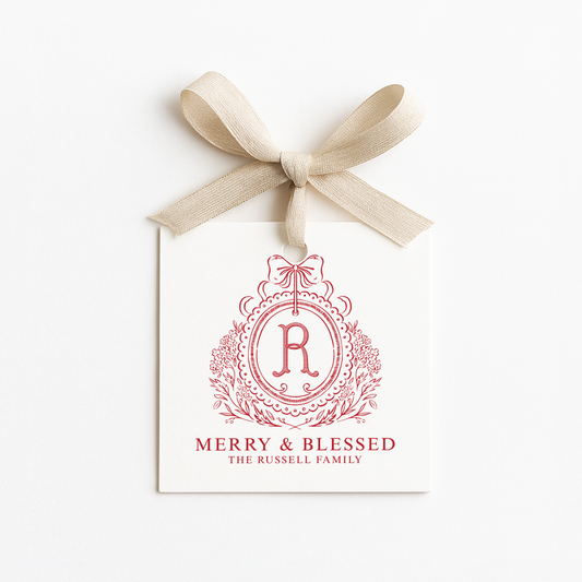 Square Christmas Gift Tags