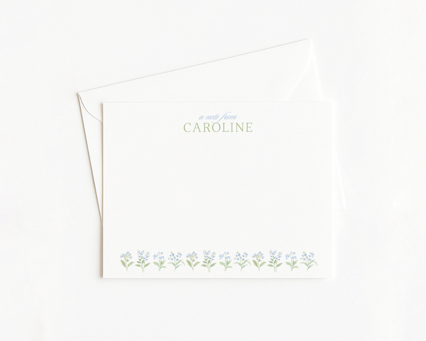 Floral Border Stationery