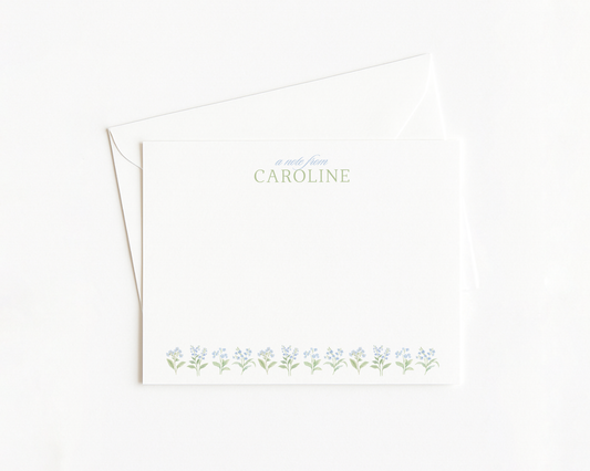 Floral Border Stationery