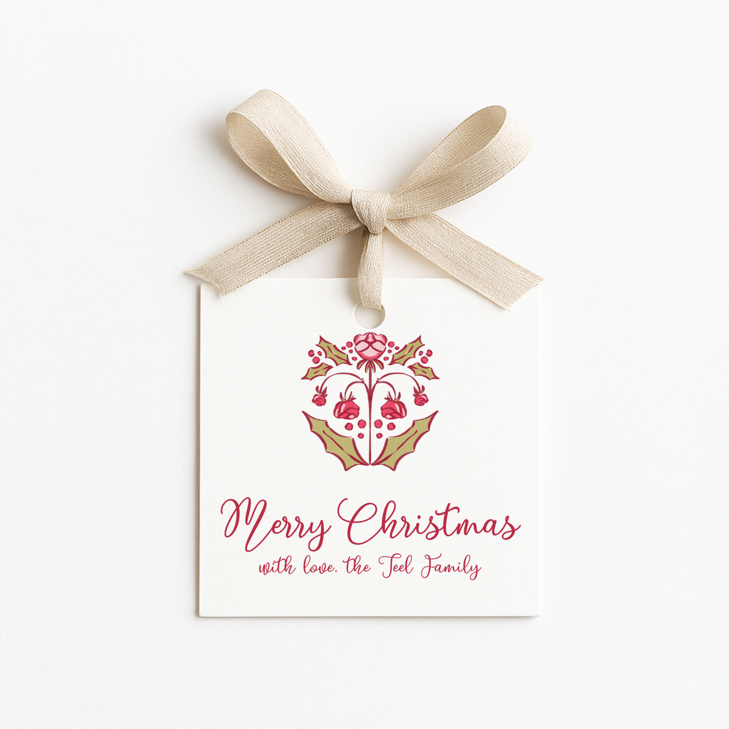 Square Christmas Gift Tags