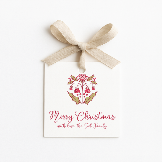 Square Christmas Gift Tags