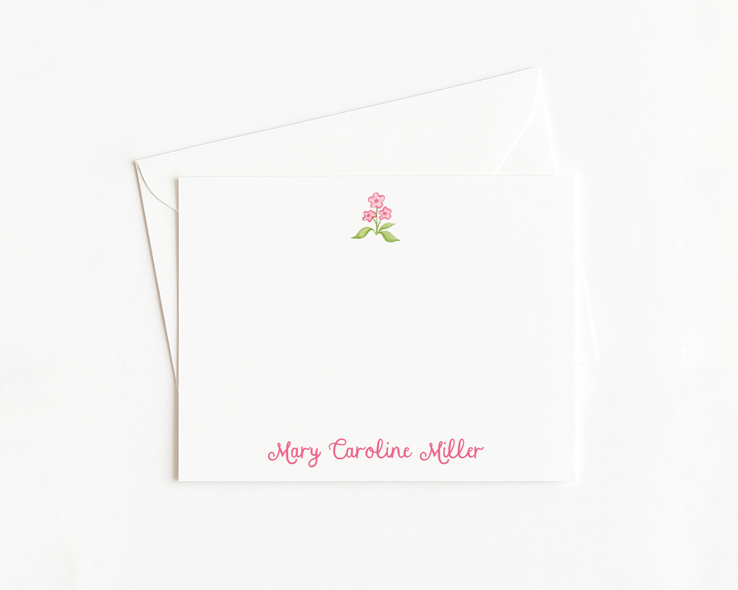 Pink Floral Stationery
