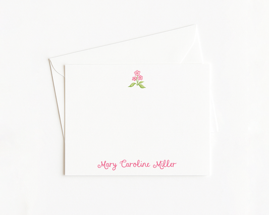 Pink Floral Stationery